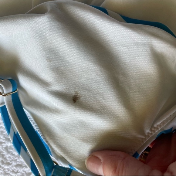 NWT Set Victoria’s Secret Geo Zebra Print Bikini Set Blue Size Large & XL - Picture 16 of 16